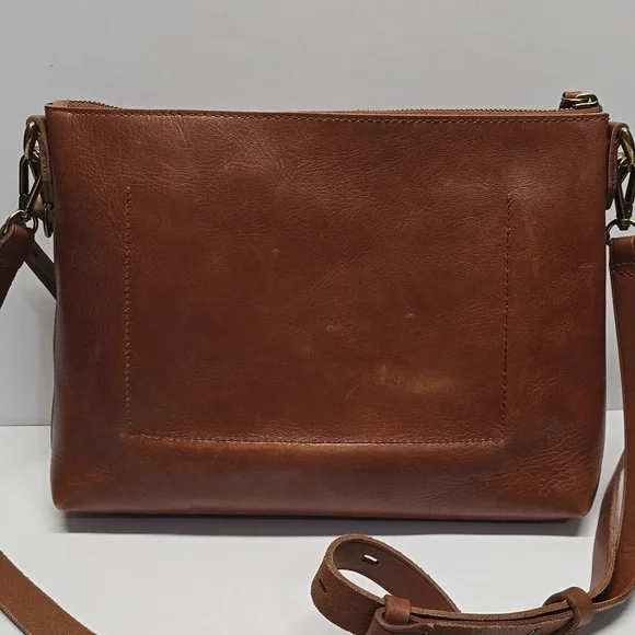 {Madewell} The Transport Leather Crossbody - Cognac Brown - Picture 5 of 15